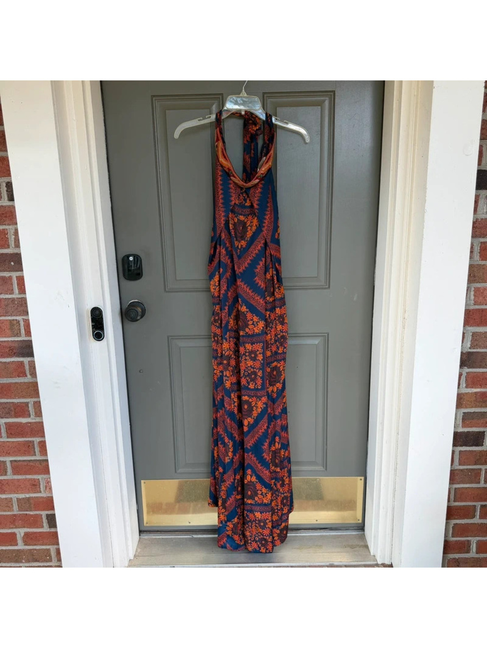 Free People Serendipity Strapless Wide Leg Jumpsuit Night Combo Size Large